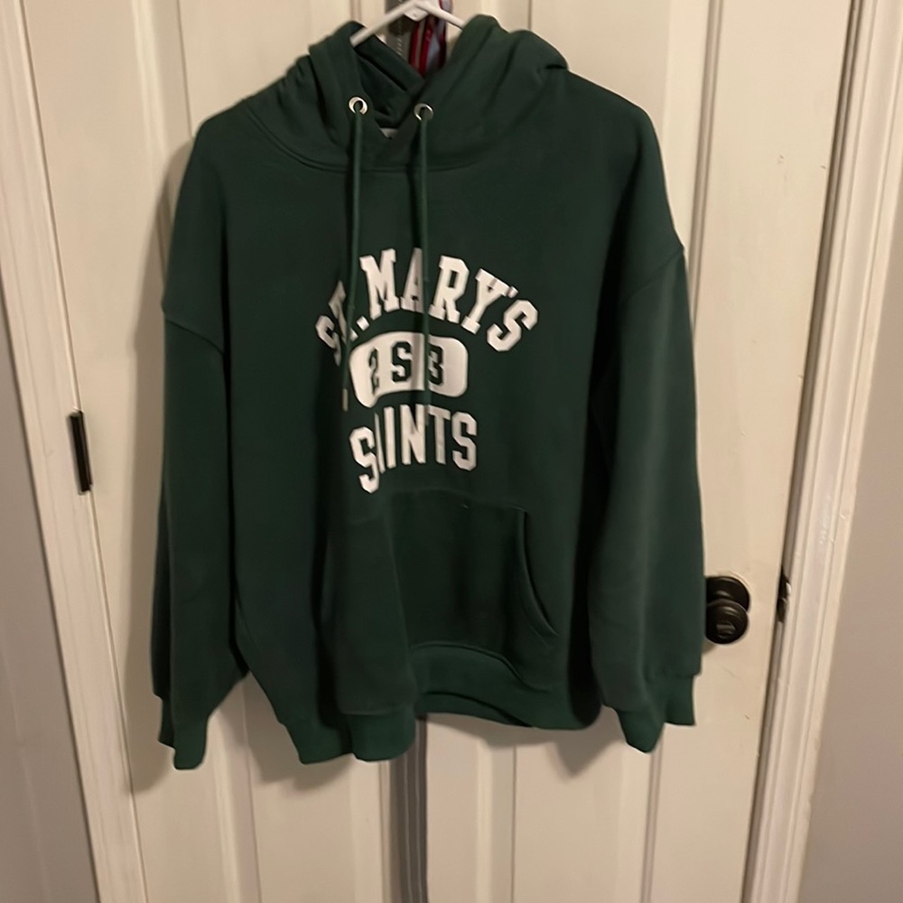Green hoodie
